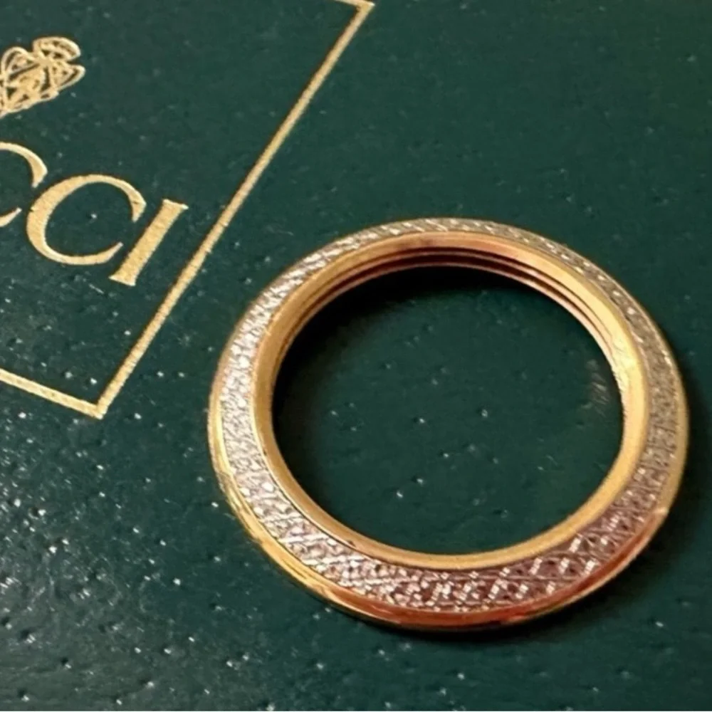 Rare~Gucci *Diamond-Cut* Bezel (ONLY) For Watch 1100/11/12.2/1200